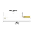 Desarmador cabinet 1/8 x 6' mango de PVC, PRETUL 2