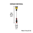 Desarmador plano 1/4' x 8'mango Comfort Grip, PRETUL 6