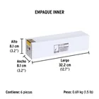 Desarmador plano 1/4' x 8'mango Comfort Grip, PRETUL 7