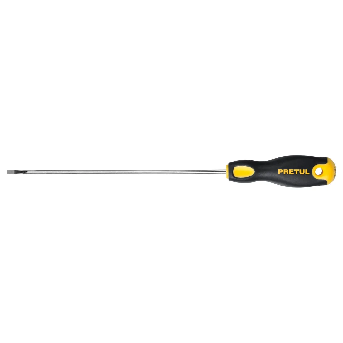 Desarmador cabinet 1/8 x 6' mango Comfort Grip, PRETUL