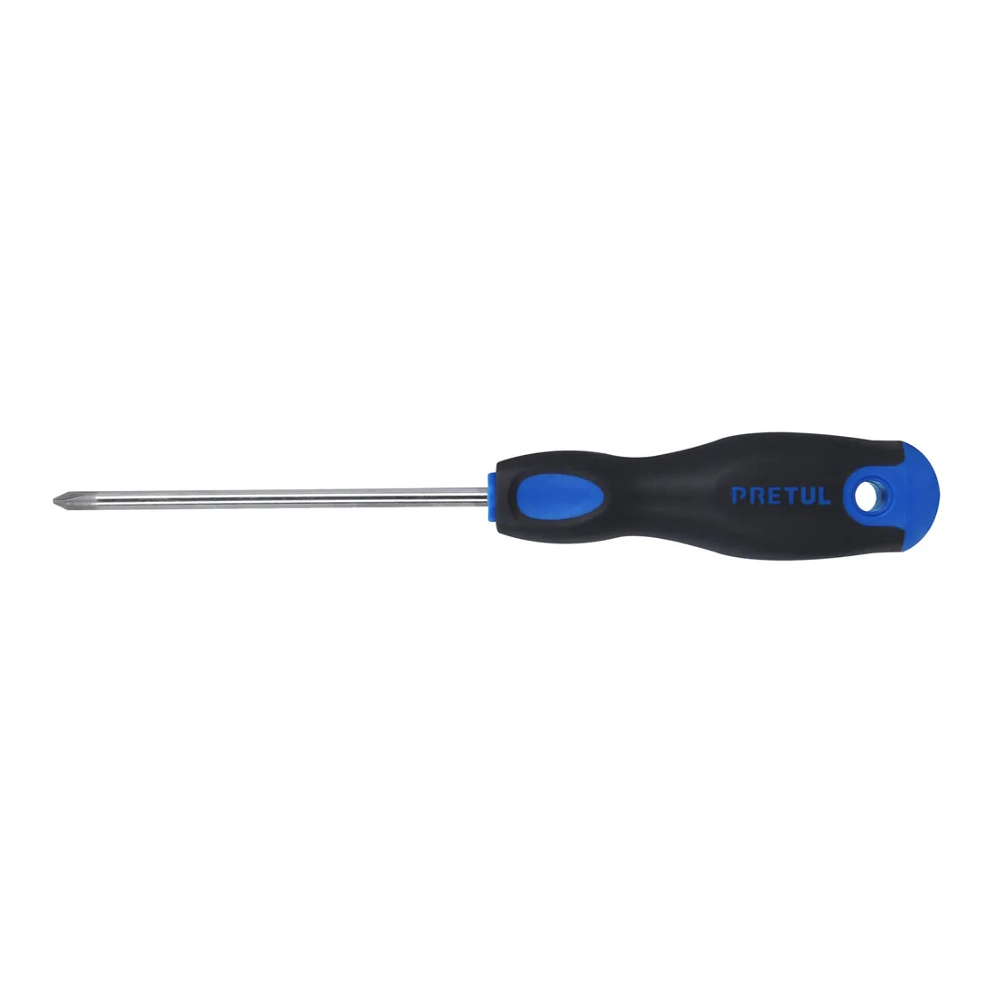 Desarmador de cruz 3/16' x 4' mango Comfort Grip, PRETUL