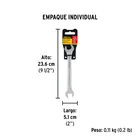Llave española, 9/16 x 5/8' x 185 mm de largo, PRETUL 5