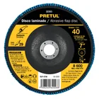 Disco laminado 7', grano 40 centro 7/8', fibra, PRETUL 1