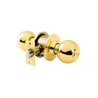 Combo cerraduras, llave-llave, latón brillante, HERMEX BASIC 1