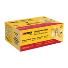 Combo cerraduras, llave-llave, latón brillante, HERMEX BASIC 6