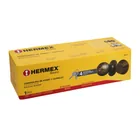 Combo cerraduras, llave-llave, latón antiguo, HERMEX BASIC 6