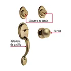 Jaladera y perilla, Berna llave-llave, LA, BASIC 4