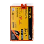 Lona de polietileno 3 x 3 m, naranja, 110 g/m2, PRETUL 3