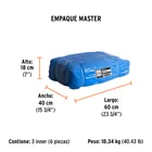 Lona de polietileno 5 x 5 m, azul, 110 g/m2, PRETUL 6