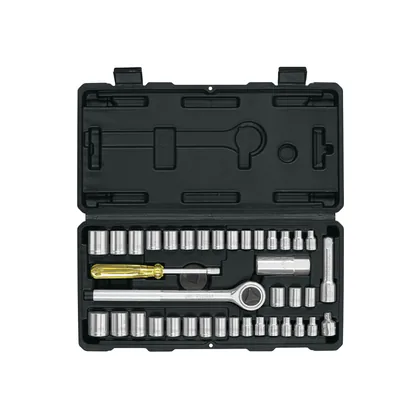 Juego de 39 herramientas 1/4' y 3/8' para mecánico, PRETUL