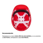 Casco de seguridad, ajuste de intervalos, rojo, PRETUL 3