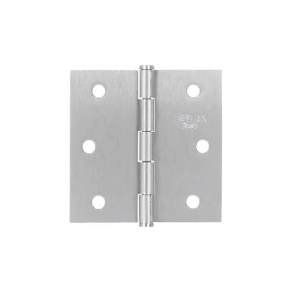 Bisagra cuadrada 2-1/2', acero satinado, cabeza plana, BASIC
