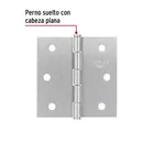 Bisagra cuadrada 2-1/2', acero satinado, cabeza plana, BASIC 2
