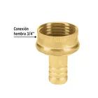 Conector 1/2' hembra de latón laminado, PRETUL 2