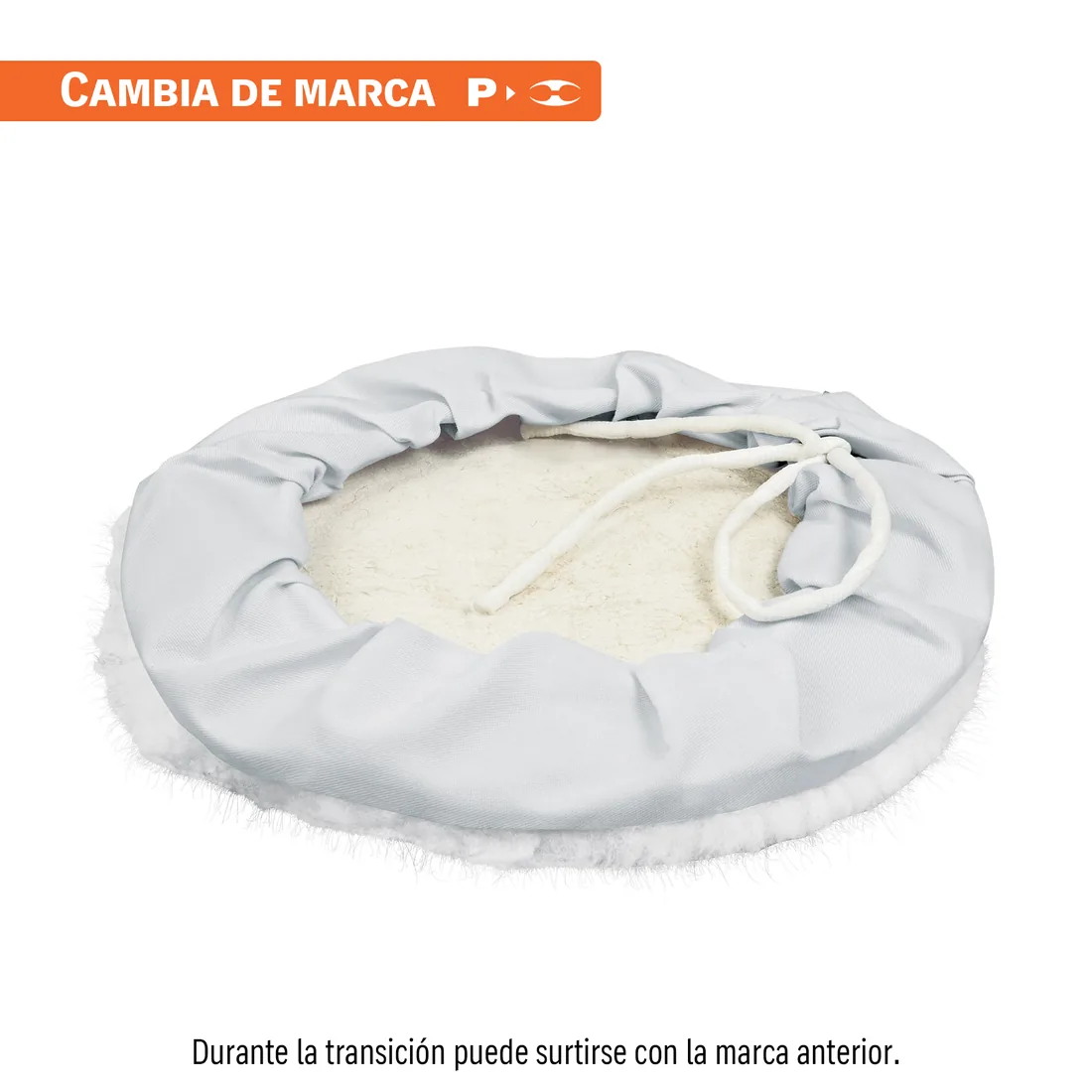 Borla para pulir de lana de 10' con jareta, PRETUL