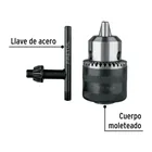 Broquero 3/8' con llave, cuerpo moleteado, PRETUL 2