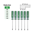 Juego de 6 desarmadores Torx mango de PVC, PRETUL 2