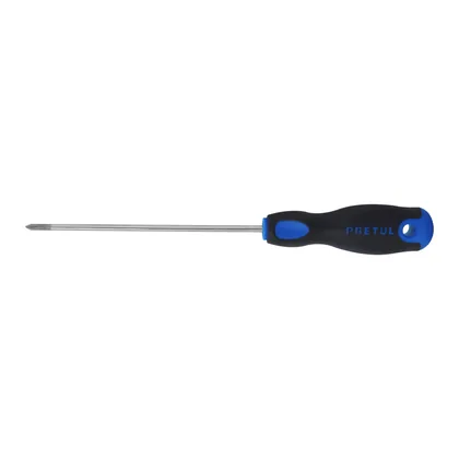 Desarmador de cruz 1/8' x 6' mango Comfort Grip, PRETUL