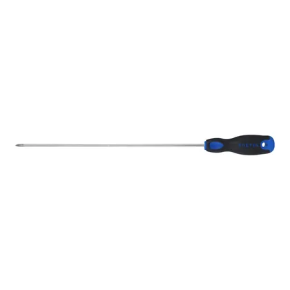 Desarmador de cruz 1/8' x 8' mango Comfort Grip, PRETUL