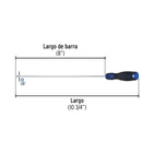 Desarmador de cruz 1/8' x 8' mango Comfort Grip, PRETUL 2