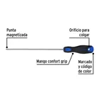 Desarmador de cruz 3/16' x 8' mango Comfort Grip, PRETUL 4