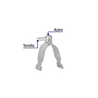 Abrazadera para perfil monocanal de 1 1/2', VOLTECK 2