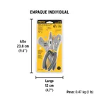 Juego de 2 pinzas y 1 llave ajustable, mangos de PVC, PRETUL 2