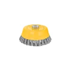Carda copa 5' alambre trenzado grueso, eje 5/8'-11, PRETUL 1