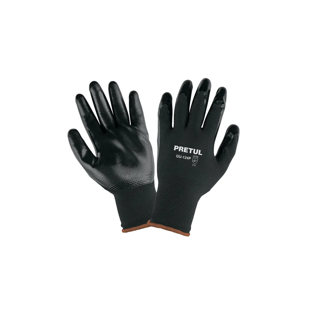 Guantes de nylon recubiertos de nitrilo, XG, PRETUL