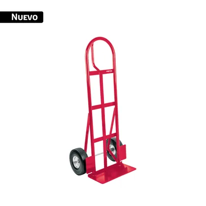 Diablo de carga de 370 kg, ruedas imponchables PU, asa 'D'