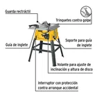 Sierra de mesa 10', 2-1/2 HP (1900 W), con base, PRETUL 2