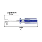 Desarmador de caja 3/8' mango de PVC, PRETUL 2