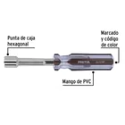 Desarmador de caja 7/16' mango de PVC, PRETUL 4