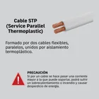 Metro de cordón dúplex flexible SPT 12 AWG en carrete 300 m 3