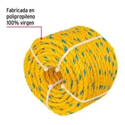 Metro de cuerda amarilla de polipropileno 8 mm, rollo 32m 2