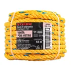 Metro de cuerda amarilla de polipropileno 11 mm, rollo 18m 5