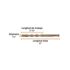 Broca SDS Plus 7/16 x 6', TRUPER 4