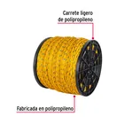 Metro de cuerda amarilla de polipropileno 10mm, carrete 440m 2