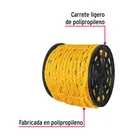 Metro de cuerda amarilla de polipropileno 25mm, carrete 102m 2