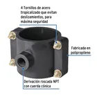 Abrazadera para toma domiciliaria PP 3' x 1/2', FOSET 2