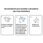 Abrazadera para toma domiciliaria PP 3' x 1/2', FOSET 4