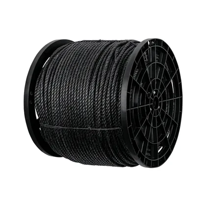 Kilo de cuerda negra de polipropileno 10 mm, carrete 20kg