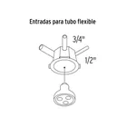 Mini bote integral 10 cm, aro interno de 8.5 cm, VOLTECK 2