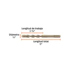 Broca SDS Plus 1/2 x 6', TRUPER 4