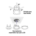 Bote integral de 8 cm, aro interno de 11 cm, VOLTECK 4