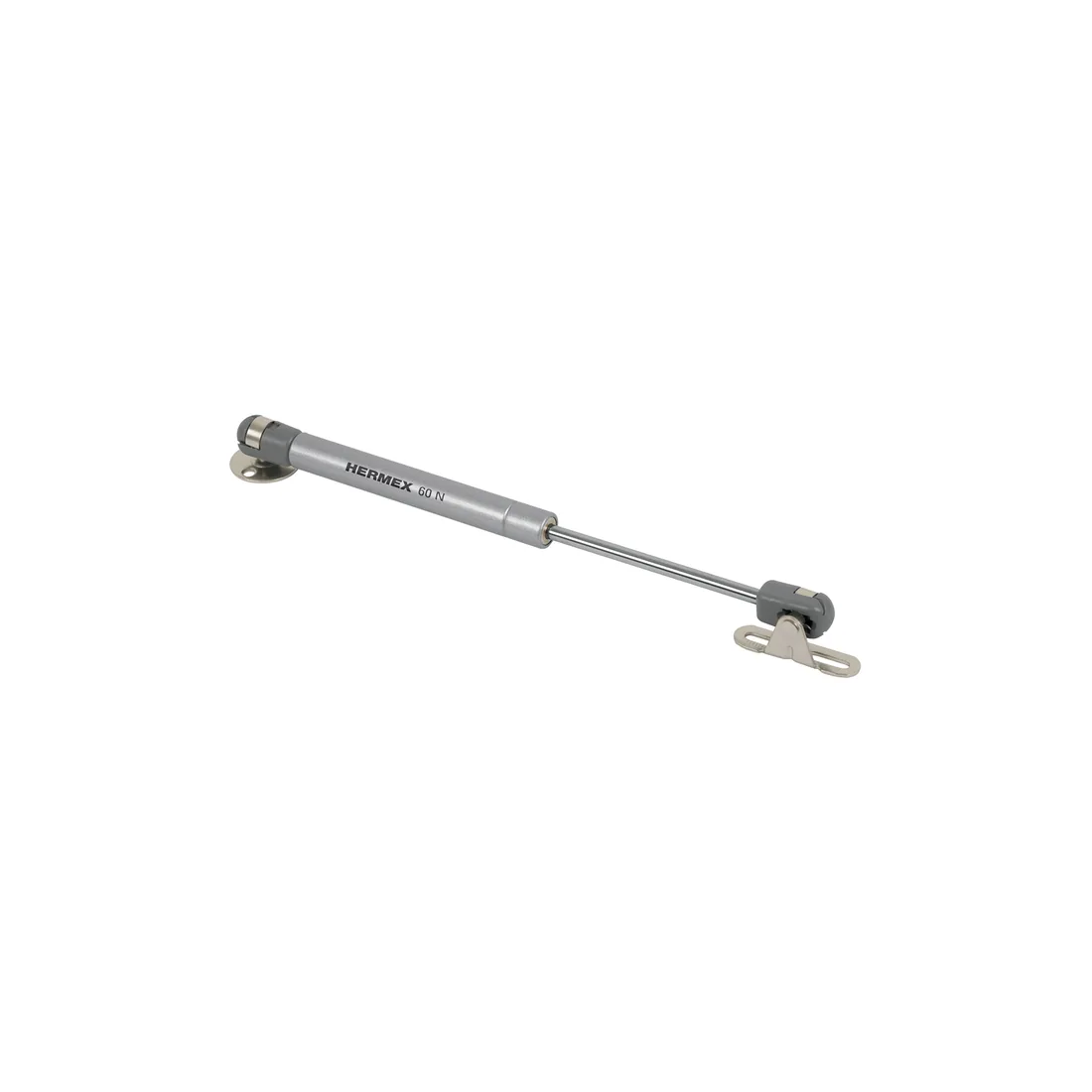 Pistón a gas con capacidad de 60 N / 6 kg, HERMEX