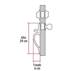 Jaladera/perilla, Lugo llave-llave, Cromo Mate, HERMEX 5