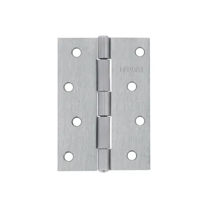 Bisagra rectangular 4 x 2-3/4', acero natural, HERMEX