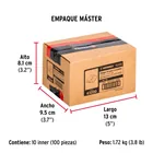 Bisagra rectangular 1-1/2x1-3/16', acero inoxidable, HERMEX 4