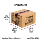 Bisagra rectangular 3-1/2 x 2-1/8', acero inoxidable, HERMEX 2